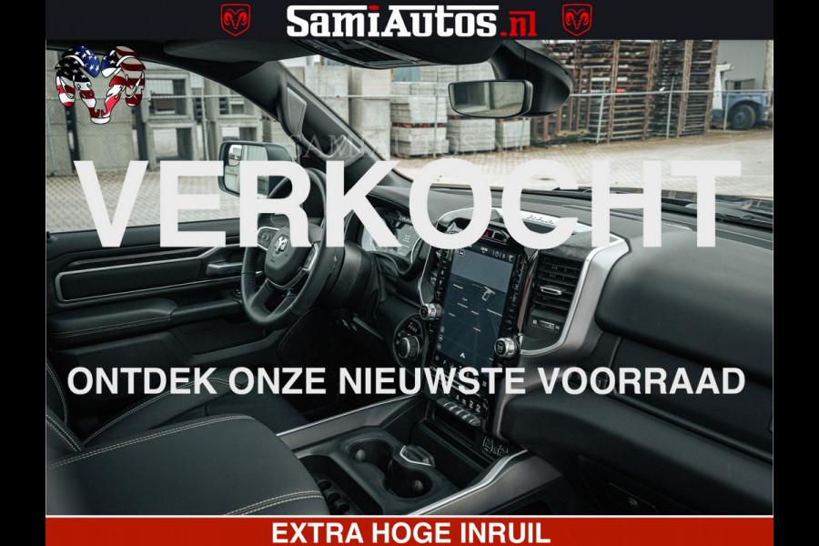 Dodge Ram SPORT | 5.7 V8 4x4 HEMI | PANORAMA DAK | GROOTSCHEM 12 INCH | LPG | Diamond Black Pearl | CREW CAB | DUBBELE CABINE | 5 PERSOONS | DC | VOORRAAD NR 2556 - 6053