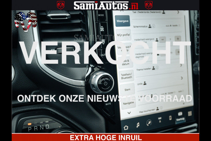 Dodge Ram SPORT | 5.7 V8 4x4 HEMI | PANORAMA DAK | GROOTSCHEM 12 INCH | LPG | Diamond Black Pearl | CREW CAB | DUBBELE CABINE | 5 PERSOONS | DC | VOORRAAD NR 2556 - 6053