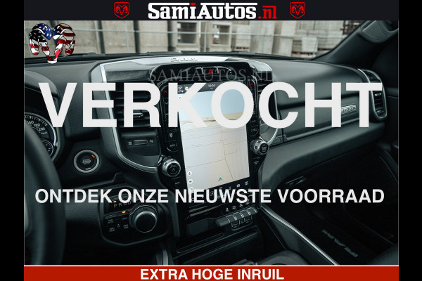 Dodge Ram SPORT | 5.7 V8 4x4 HEMI | PANORAMA DAK | GROOTSCHEM 12 INCH | LPG | Diamond Black Pearl | CREW CAB | DUBBELE CABINE | 5 PERSOONS | DC | VOORRAAD NR 2556 - 6053