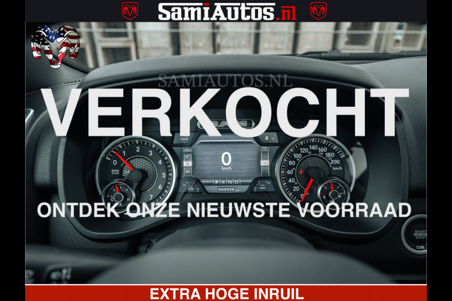 Dodge Ram SPORT | 5.7 V8 4x4 HEMI | PANORAMA DAK | GROOTSCHEM 12 INCH | LPG | Diamond Black Pearl | CREW CAB | DUBBELE CABINE | 5 PERSOONS | DC | VOORRAAD NR 2556 - 6053