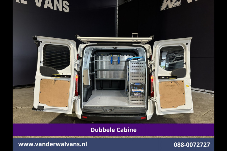 Ford Transit Custom 2.0 TDCI 130pk L2H1 Dubbele Cabine Inrichting Euro6 Airco | 5-Zits | Imperiaal | LED | Cruisecontrol Stoelverwarming, Parkeersensoren