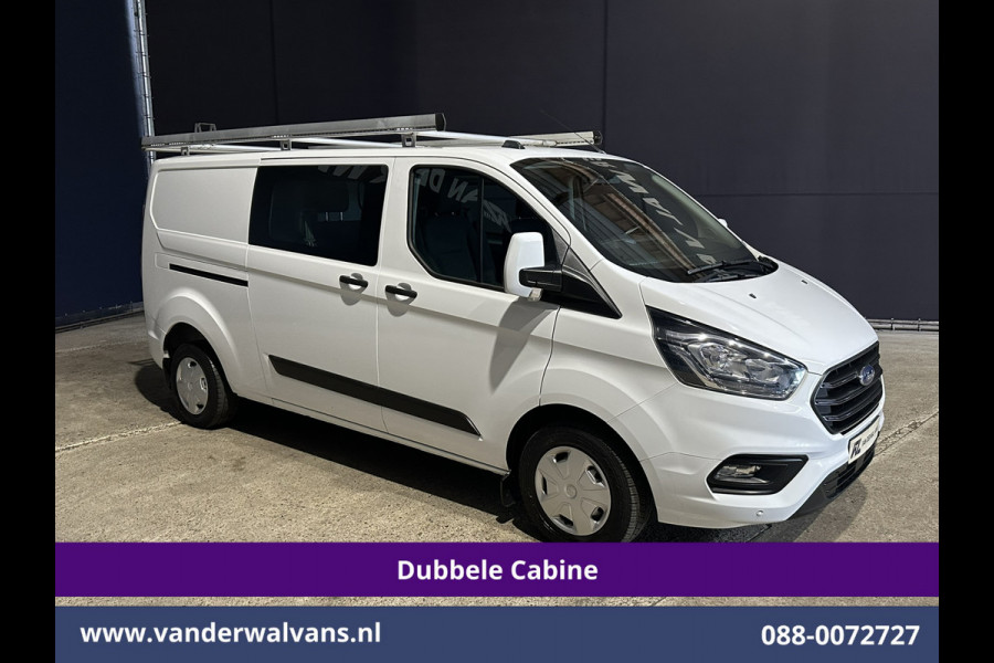 Ford Transit Custom 2.0 TDCI 130pk L2H1 Dubbele Cabine Inrichting Euro6 Airco | 5-Zits | Imperiaal | LED | Cruisecontrol Stoelverwarming, Parkeersensoren