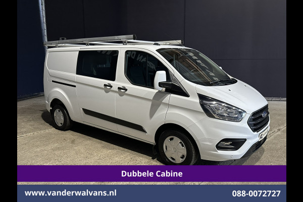 Ford Transit Custom 2.0 TDCI 130pk L2H1 Dubbele Cabine Inrichting Euro6 Airco | 5-Zits | Imperiaal | LED | Cruisecontrol Stoelverwarming, Parkeersensoren