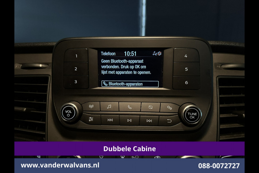 Ford Transit Custom 2.0 TDCI 130pk L2H1 Dubbele Cabine Inrichting Euro6 Airco | 5-Zits | Imperiaal | LED | Cruisecontrol Stoelverwarming, Parkeersensoren