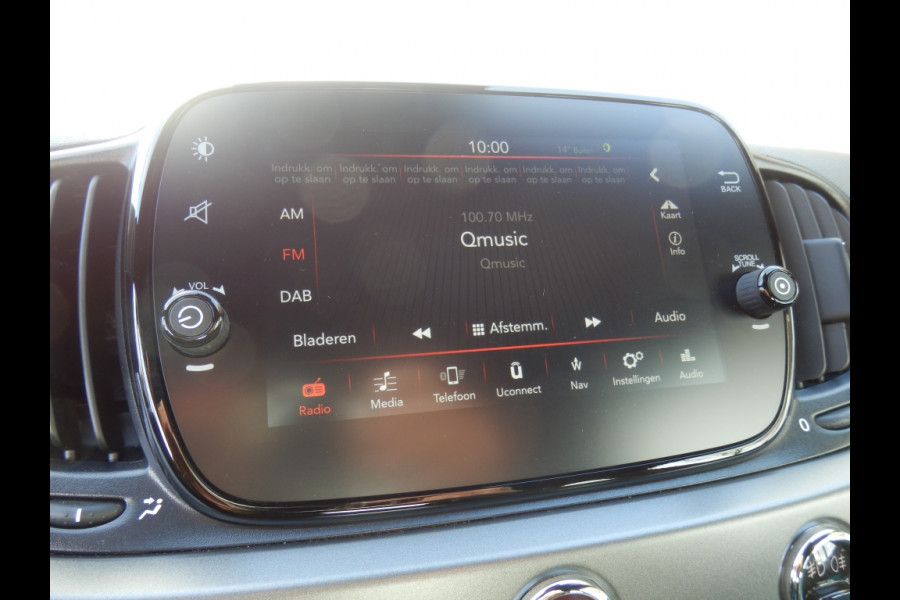 Fiat 500C 80 pk. Sport Cabrio I Automaat I Aut. airco I 16" LM velgen I