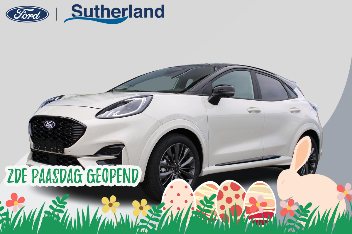 Ford Puma 1.0 EcoBoost Hybrid Sound Edition Ford Voorraad | Limited Edition! | Upgrade B&O Audio | Full Matrix LED | Zwart Dak | 18'' Lichtmetaal | Winterpakket | Driver Assistance Pakket |