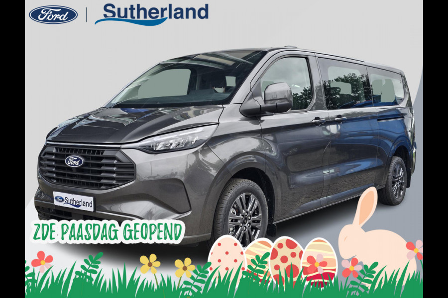 Ford Transit Custom 340 2.5 PHEV L2H1 Limited 233pk | Kombi |  Zuid | Incl. BTW/BPM | Dubbele zijschuifdeur | Privacy Glass | Inklapbare trekhaak | 17 inch lichtmetalen velgen | Driver Assistance Pack Premium | Verwarmbaar stuurwiel