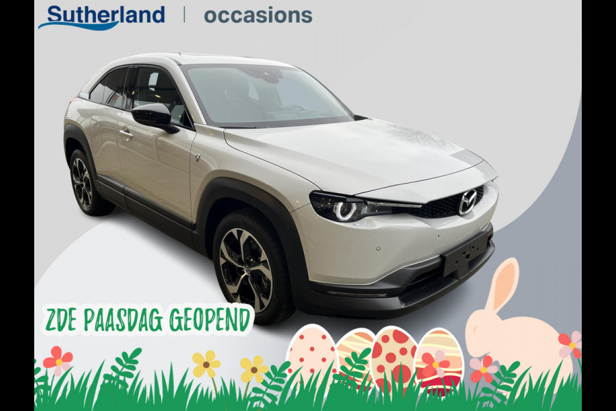 Mazda MX-30 e-SkyActiv R-EV 170 Makoto | Schuifdak | Rondomzicht Camera | Stoelverwarming | Premium audio