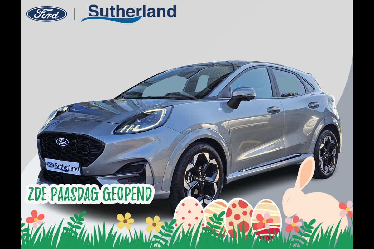 Ford Puma 1.0 EcoBoost Hybrid ST-Line X 155pk Automaat | Panoramadak | Afneembare trekhaak | Winter Pack | Adaptive cruise control | 360 graden camera | Bang&Olufsen | Elektrsiche achterklep | Matrix LED