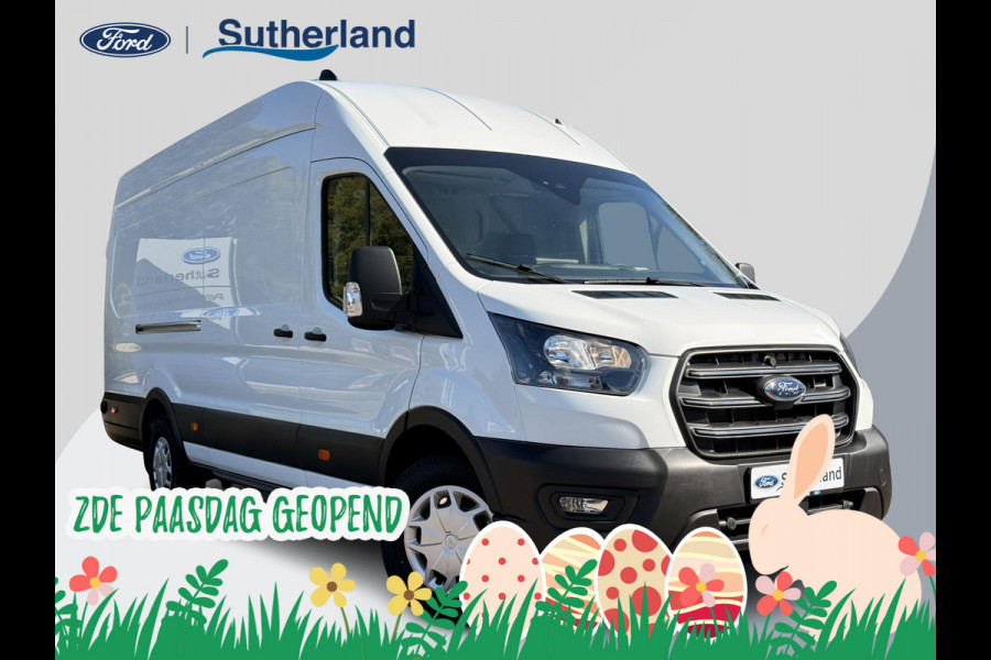 Ford Transit 350 2.0 TDCI L4H3 Trend RWD | SCI | 130pk | Navigatiesysteem SYNC4 | Stoelverwarming  | Elektrisch inklapbare buitenspiegels | Elektrisch verstelbare bestuurdersstoel | Passagiersairbag | Allweather banden | Laadruimte beschermingspakket | 150 watt/230V aansluitpunt tussen voorstoelen | Handmatige regeneratie roetfilter | Reservewiel | Centrale dubbele vergrendeling | LED Downlighter