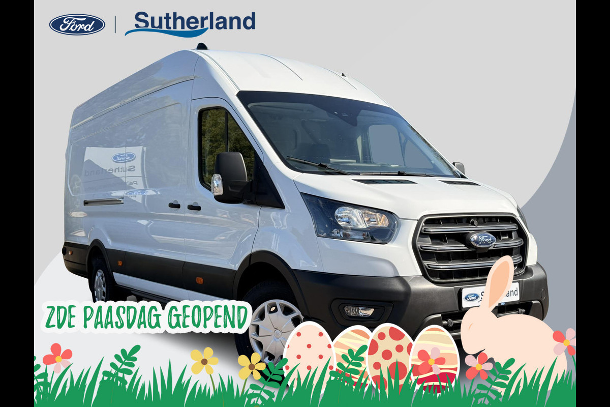 Ford Transit 350 2.0 TDCI L4H3 Trend RWD | SCI | 130pk | Navigatiesysteem SYNC4 | Stoelverwarming  | Elektrisch inklapbare buitenspiegels | Elektrisch verstelbare bestuurdersstoel | Passagiersairbag | Allweather banden | Laadruimte beschermingspakket | 150 watt/230V aansluitpunt tussen voorstoelen | Handmatige regeneratie roetfilter | Reservewiel | Centrale dubbele vergrendeling | LED Downlighter