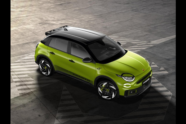 Abarth 600e Competizione 54 kWh | Clima | Adapt. Cruise | Alcantara | Camera | Apple Carplay | Elektr. A-Klep | BSM | Keyless| 20" | Sperdifferentieel | Winter Pack