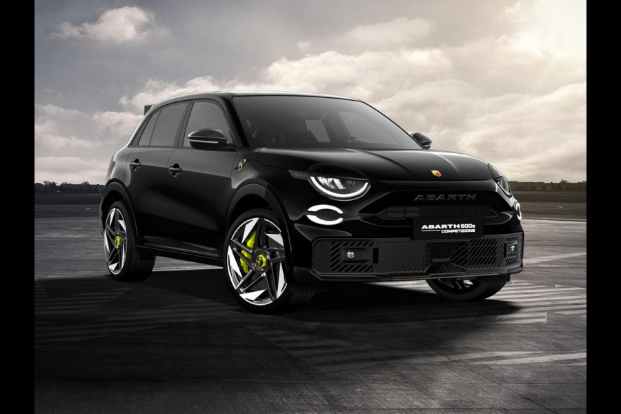 Abarth 600e Competizione 54 kWh | Clima | Adapt. Cruise | Alcantara | Camera | Apple Carplay | Elektr. A-Klep | BSM | Keyless| 20" | Sperdifferentieel | Winter Pack