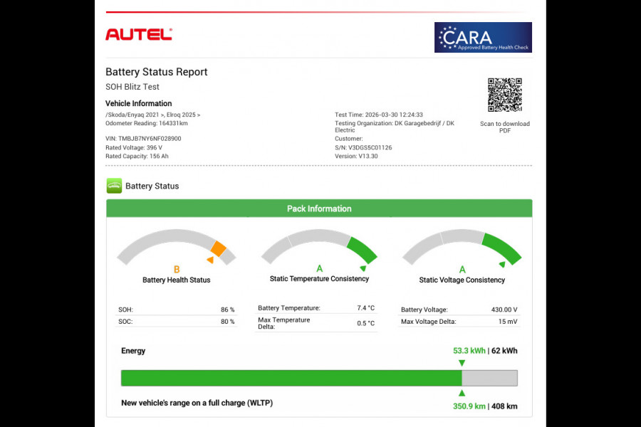 Škoda ENYAQ iV 60|86% SOH|1/2 LEDER|APPLE CARPLAY|ANDROID AUTO|NAVIGATIE|CLIMATE, CRUISE CONTROL|NL-AUTO|NAP|1e EIG|INCL. BTW|