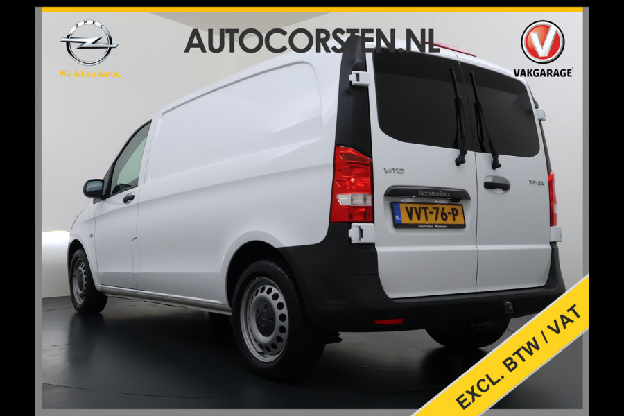 Mercedes-Benz Vito 116CDI Automaat Trekhaak Navi Ecc Cruise Control Euro 6 Camera Bluetooth Sortimo Kasten Stoelverwarming Cruise Control Pdc Lane  Betonplex Vloer Schuifdeur Achterdeuren Licht-/regensensor Zijwind assistent 1e Eigenaar 2.500KG Trekgewicht