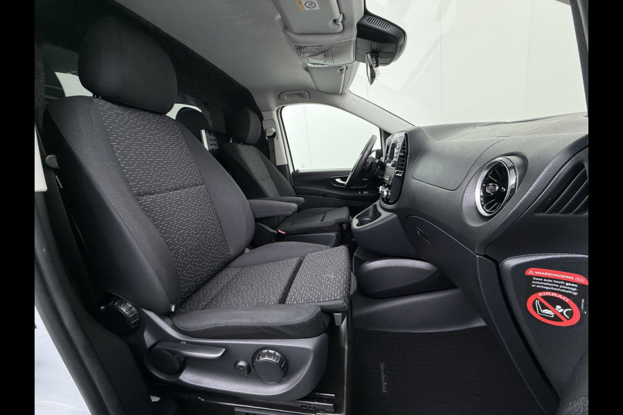Mercedes-Benz Vito 116CDI Automaat Trekhaak Navi Ecc Cruise Control Euro 6 Camera Bluetooth Sortimo Kasten Stoelverwarming Cruise Control Pdc Lane  Betonplex Vloer Schuifdeur Achterdeuren Licht-/regensensor Zijwind assistent 1e Eigenaar 2.500KG Trekgewicht