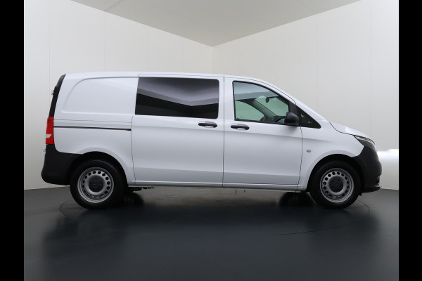 Mercedes-Benz Vito 116CDI Automaat Trekhaak Navi Ecc Cruise Control Euro 6 Camera Bluetooth Sortimo Kasten Stoelverwarming Cruise Control Pdc Lane  Betonplex Vloer Schuifdeur Achterdeuren Licht-/regensensor Zijwind assistent 1e Eigenaar 2.500KG Trekgewicht