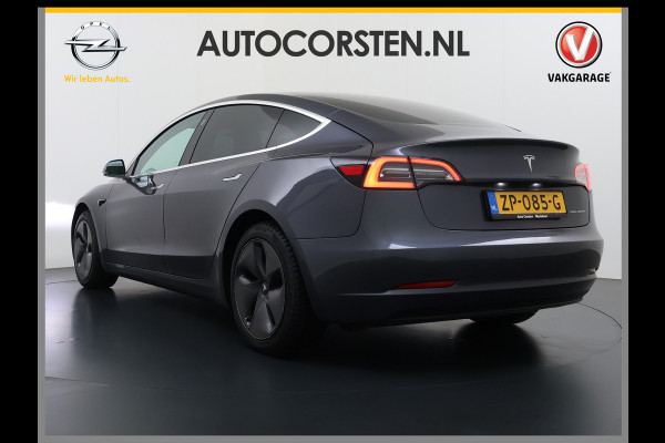 Tesla Model 3 Long Range AWD 75kWh AutoPilot Leder Panoramadak Adaptive-Cruise Camera's Elektr.-Stuur+Stoelen+Spiegels+Geheugen+Easy-Entry+Ver SOH 87% Navi LED DAB Voorverwarmen interieur Keyless One-Pedal-Drive 4WD Origineel Nederlandse Auto