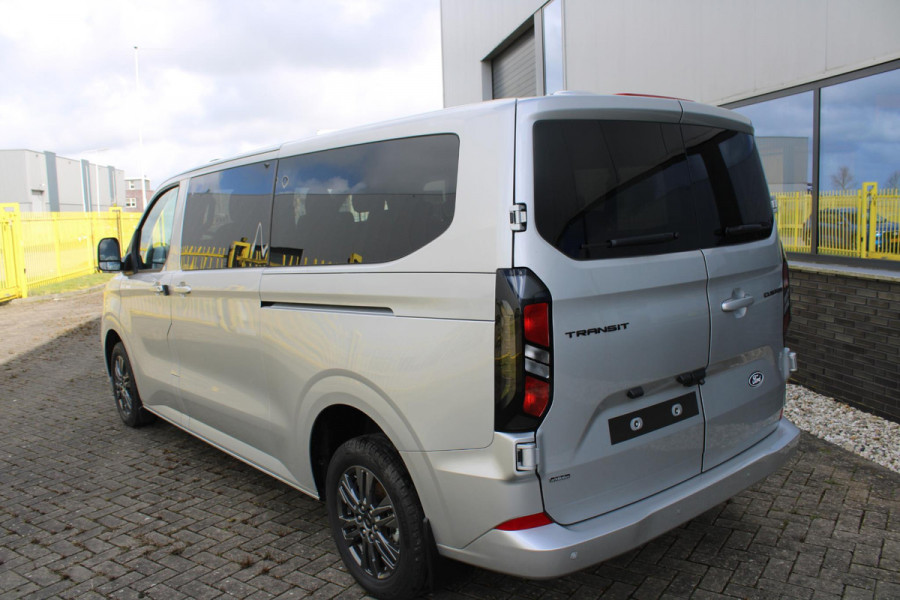 Ford Transit Custom 340 2.5 PHEV L2H1 Limited 233pk |  Kombi | Incl. BTW/BPM | Dubbele zijschuifdeur | Privacy Glass | Inklapbare trekhaak | 17 inch lichtmetalen velgen | Driver Assistance Pack Premium | Verwarmbaar stuurwiel