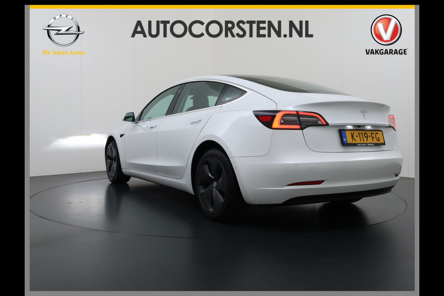 Tesla Model 3 SR+ 325PK LFP-Accu AutoPilot Leer Pano-Dak Adaptive Cruise Lmv 18" Camera's Elektr.-Stuur+Stoelen+Spiegels+Geheugen+Easy-Entry+V SOH 88% Ecc Navi Led DAB Voorverwarmen interieur via App Keyless One-Pedal-Drive Origineel Nederlandse Auto Fabrieksgarantie op Accu en Motor tot 11-12-2028/160.000km LFP accu dus 100% opladen!