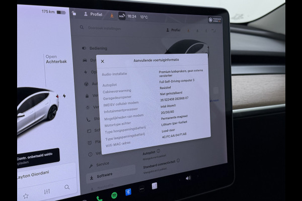 Tesla Model 3 SR+ 325PK LFP-Accu AutoPilot Leer Pano-Dak Adaptive Cruise Lmv 18" Camera's Elektr.-Stuur+Stoelen+Spiegels+Geheugen+Easy-Entry+V SOH 88% Ecc Navi Led DAB Voorverwarmen interieur via App Keyless One-Pedal-Drive Origineel Nederlandse Auto Fabrieksgarantie op Accu en Motor tot 11-12-2028/160.000km LFP accu dus 100% opladen!