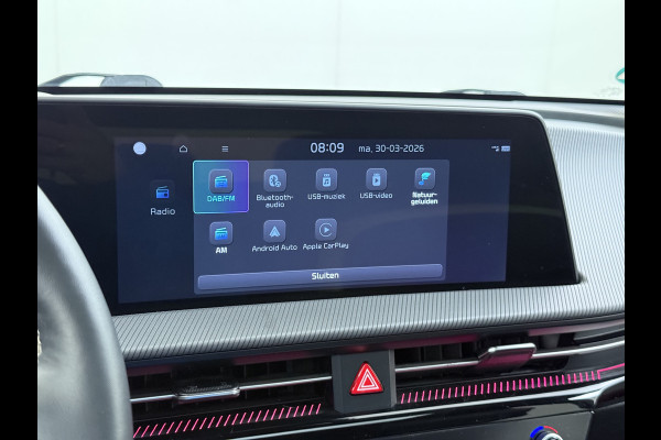 Kia Ev6 GT-Line 77.4kWh SOH 100% Warmtepomp V2L Panorama-schuifdak Meridian-Audio Head-Up Stoel-Massage+Ventilatie Elek.Stoelen+Memory 3 DAB Elek.Achterklep Lmv Lane Assist Privacy Glas Laden tot 240kW 1e Eigenaar Origineel Nederlandse Auto