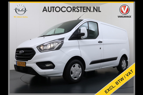 Ford Transit Custom 280 2.0TDCI L1H1 Trend 3-Persoons Trekhaak Airco Cruise Control Bluetooth Pdc Betonplex vloer Wandbetimmering Kasteninbouw Achterdeuren Schuifdeur 1e Eigenaar Euro 6 Origineel Nederlandse Auto