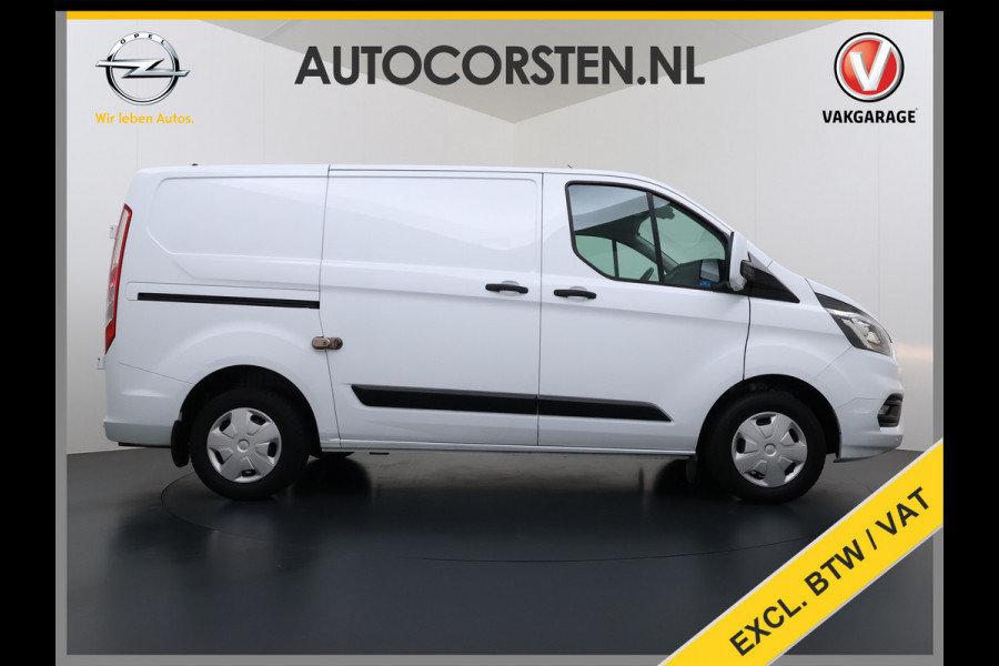 Ford Transit Custom 280 2.0TDCI L1H1 Trend 3-Persoons Trekhaak Airco Cruise Control Bluetooth Pdc Betonplex vloer Wandbetimmering Kasteninbouw Achterdeuren Schuifdeur 1e Eigenaar Euro 6 Origineel Nederlandse Auto