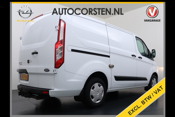 Ford Transit Custom 280 2.0TDCI L1H1 Trend 3-Persoons Trekhaak Airco Cruise Control Bluetooth Pdc Betonplex vloer Wandbetimmering Kasteninbouw Achterdeuren Schuifdeur 1e Eigenaar Euro 6 Origineel Nederlandse Auto