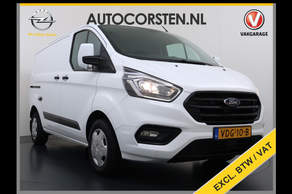 Ford Transit Custom 280 2.0TDCI L1H1 Trend 3-Persoons Trekhaak Airco Cruise Control Bluetooth Pdc Betonplex vloer Wandbetimmering Kasteninbouw Achterdeuren Schuifdeur 1e Eigenaar Euro 6 Origineel Nederlandse Auto