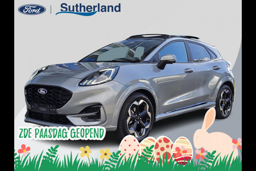 Ford Puma 1.0 EcoBoost Hybrid ST-Line X 155pk Automaat | Panoramadak | Afneembare trekhaak | Winter Pack | Adaptive cruise control | 360 graden camera | Bang&Olufsen | Elektrsiche achterklep | Matrix LED