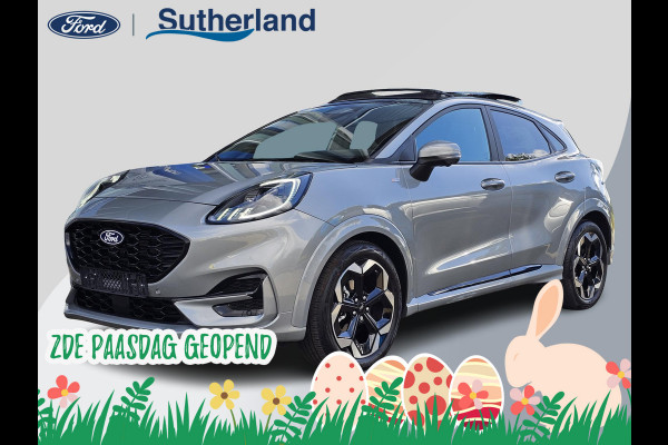 Ford Puma 1.0 EcoBoost Hybrid ST-Line X 155pk Automaat | Panoramadak | Afneembare trekhaak | Winter Pack | Adaptive cruise control | 360 graden camera | Bang&Olufsen | Elektrsiche achterklep | Matrix LED