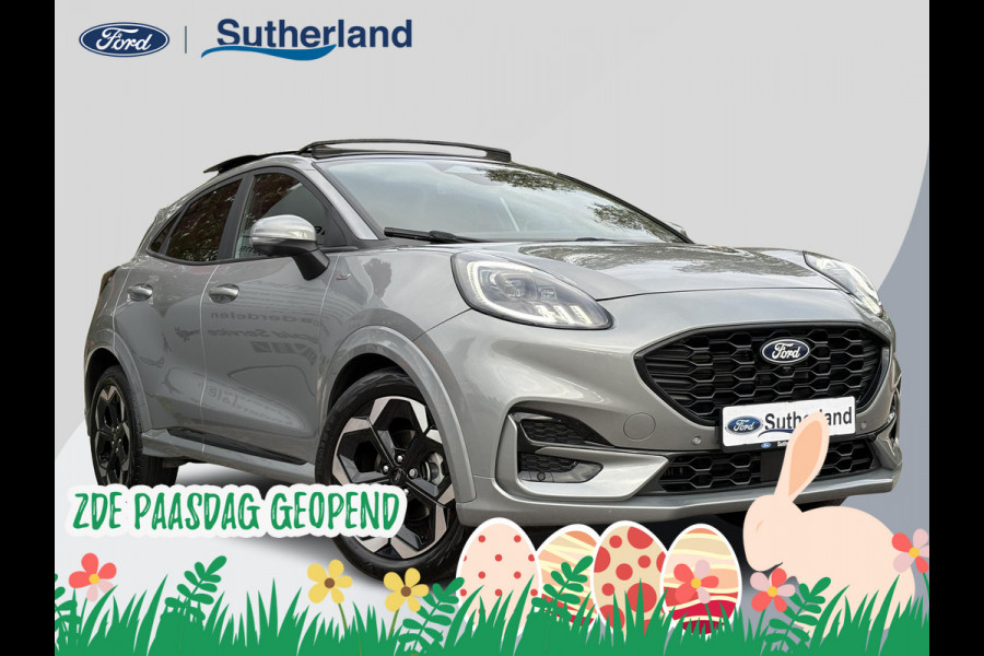 Ford Puma 1.0 EcoBoost Hybrid ST-Line X 155pk Automaat | Panoramadak | Afneembare trekhaak | Winter Pack | Adaptive cruise control | 360 graden camera | Bang&Olufsen | Elektrsiche achterklep | Matrix LED