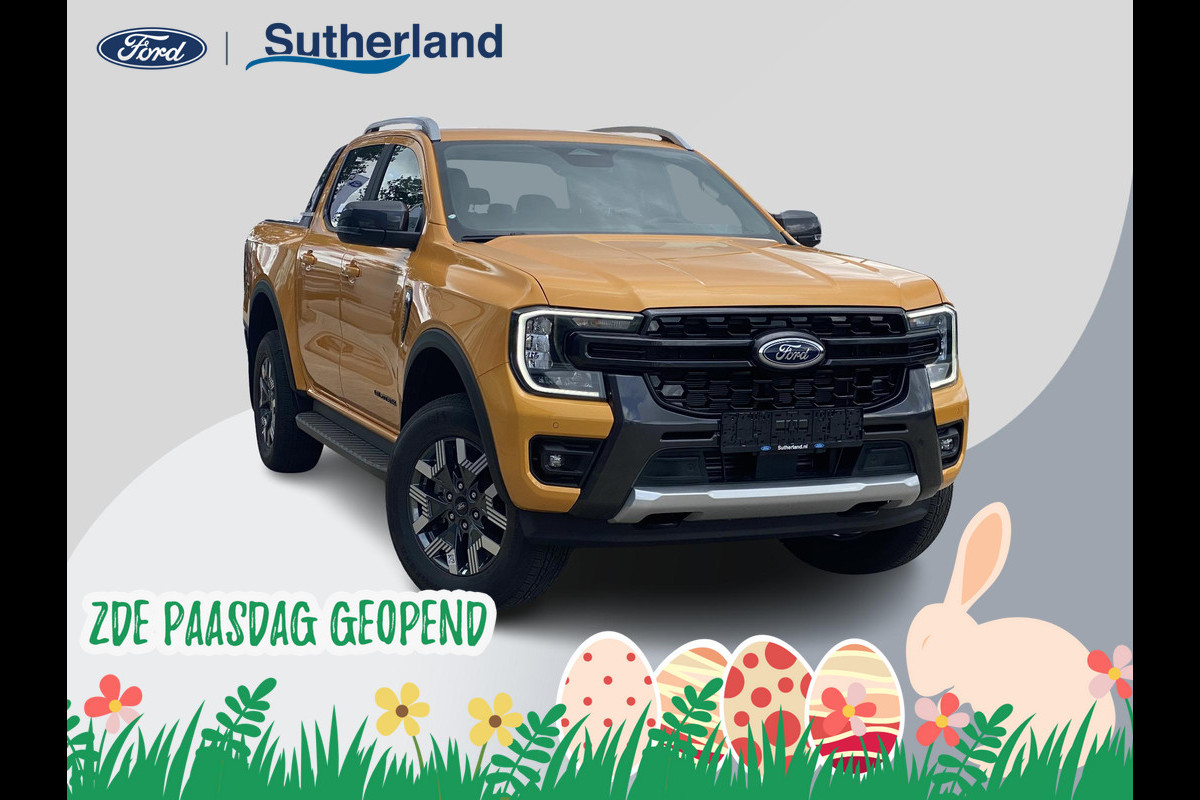 Ford Ranger 2.3 PHEV Wildtrak Double Cab 281pk | 5 persoons! | Technology Pack Plus Trailer | Cargo Area Pack | Power Rollertop | Prijs excl. BTW incl. BPM | laadkabel mode 3 16A | Rijklaar