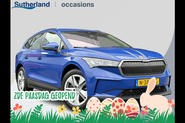 Škoda ENYAQ iV 60 | 92,8% SOH | Wegklapbare trekhaak | Stoelverwarming | Warmtepomp