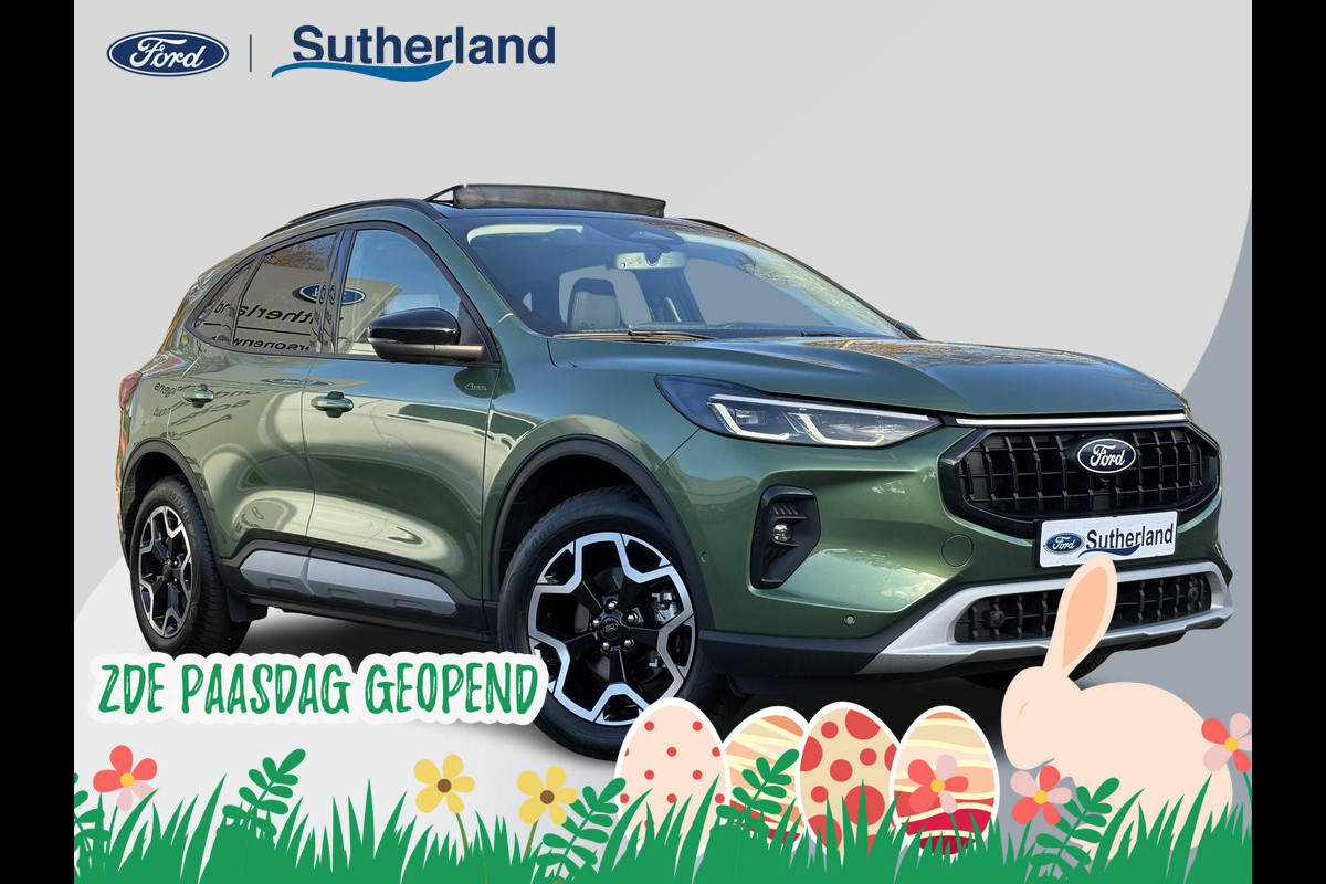 Ford Kuga 2.5 FHEV Active X 190pk |  Driver Assistance Pack | Technology Pack | Winterpack | Panoramadak | All Weather Banden | Reservewiel | Geen stekker nodig