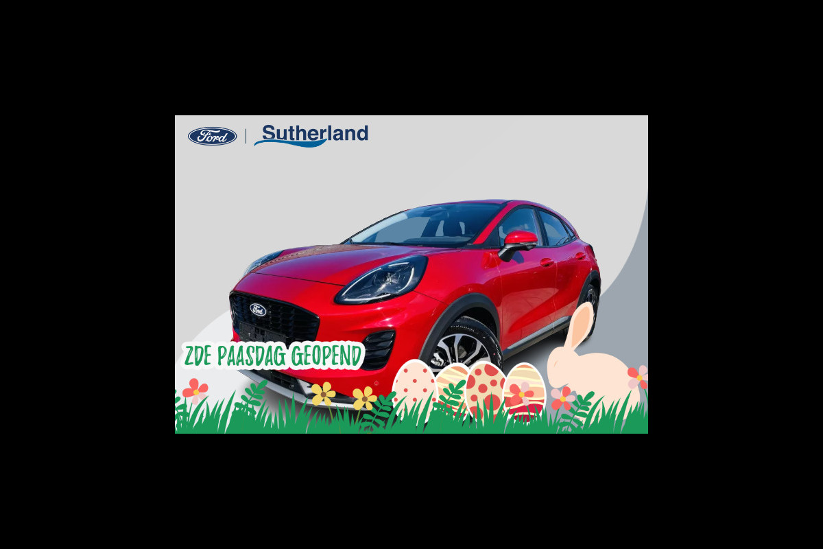 Ford Puma 1.0 EcoBoost Hybrid Titanium 125pk Nieuw Model! | Fantastic Red | Achteruitrijcamera | Navigatie | Metaal lak | Nieuw te bestellen!