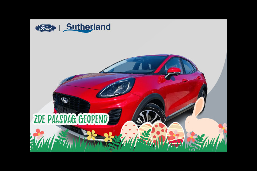 Ford Puma 1.0 EcoBoost Hybrid Titanium 125pk Nieuw Model! | Fantastic Red | Achteruitrijcamera | Navigatie | Metaal lak | Nieuw te bestellen!