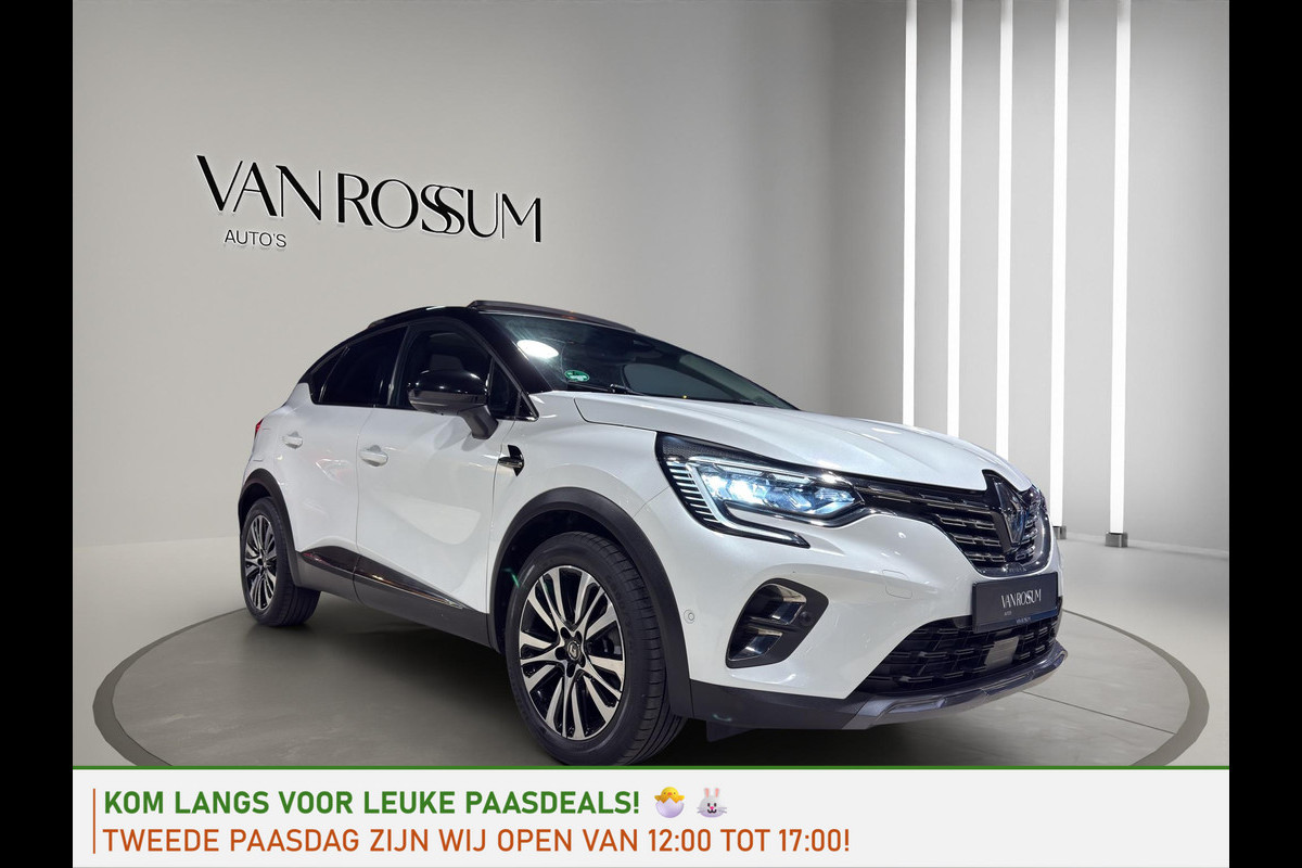 Renault Captur E-TECH Plug-in Hybrid Initiale Panoramadak | Leder | Bose | 360 Camera | Two Tone Dak |