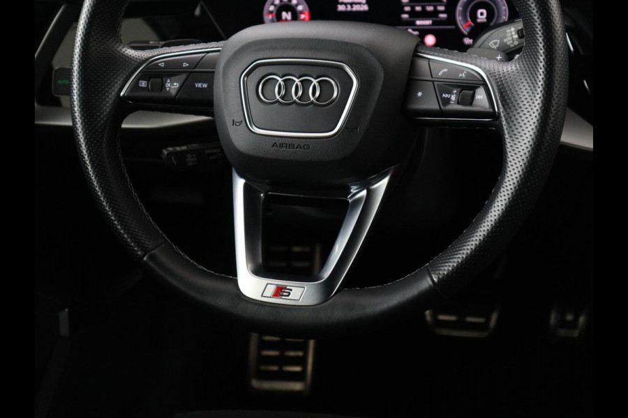 Audi A3 2.0 TFSI S3 quattro | Adaptive cruise | Bang & Olufsen | Matrix LED | Leder/Alcantara | Park Assist | Stoelverwarming | Virtual Cockpit | Carplay | Navigatie | Sportstoelen | Climate control