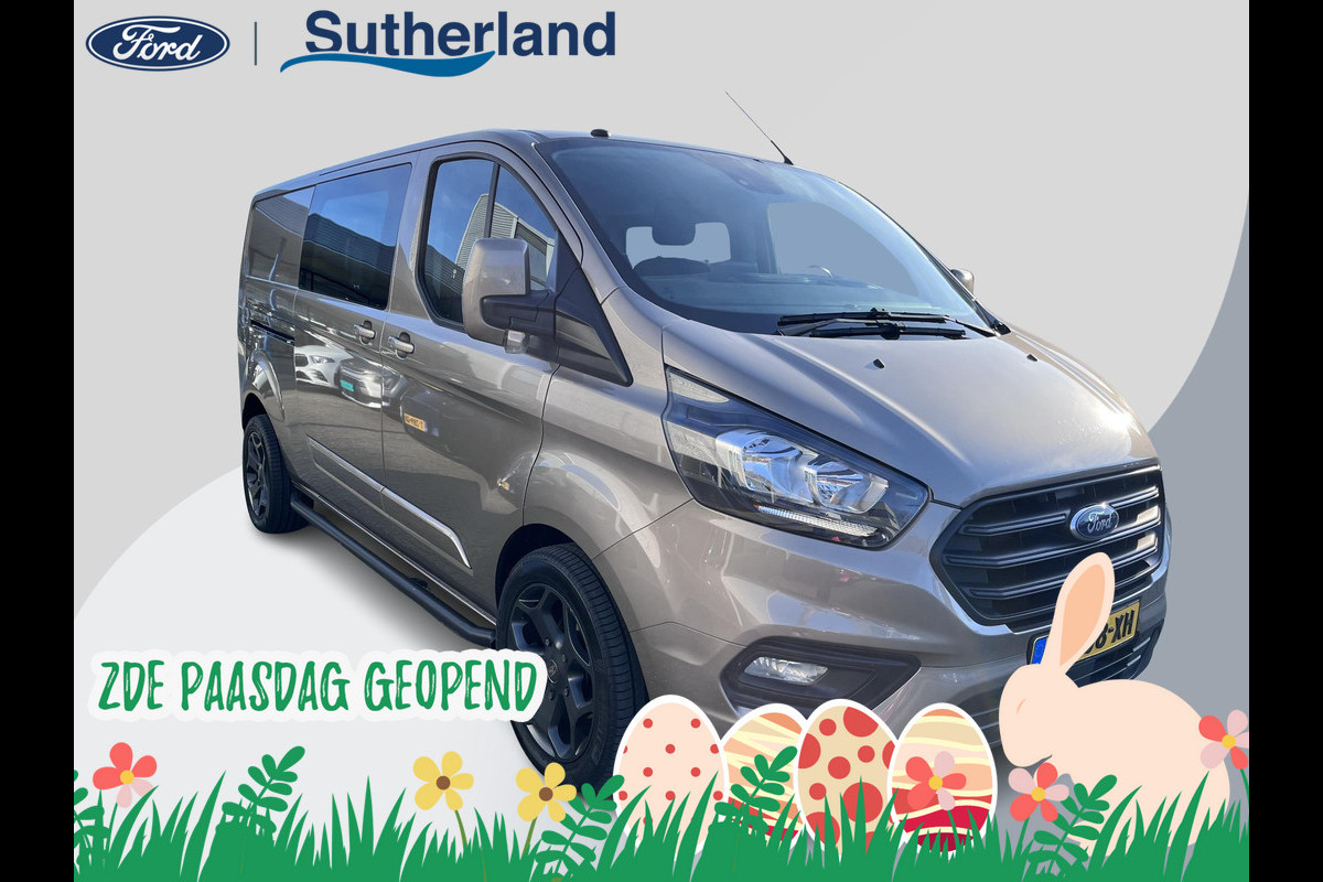 Ford Transit Custom 320 2.0 TDCI L2H1 Limited DC ZUID 130pk | 5pers. | Sync 3 Navigatie | Stoelverwarming | Sidebars