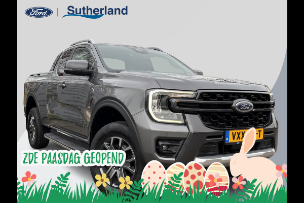 Ford Ranger 2.0 Super Cab EcoBlue Wildtrak | SCI | 204pk Automaat | Trekhaak | Lederen Bekleding | Rollertop | 3.500kg Trekgewicht | Adaptieve Cruise