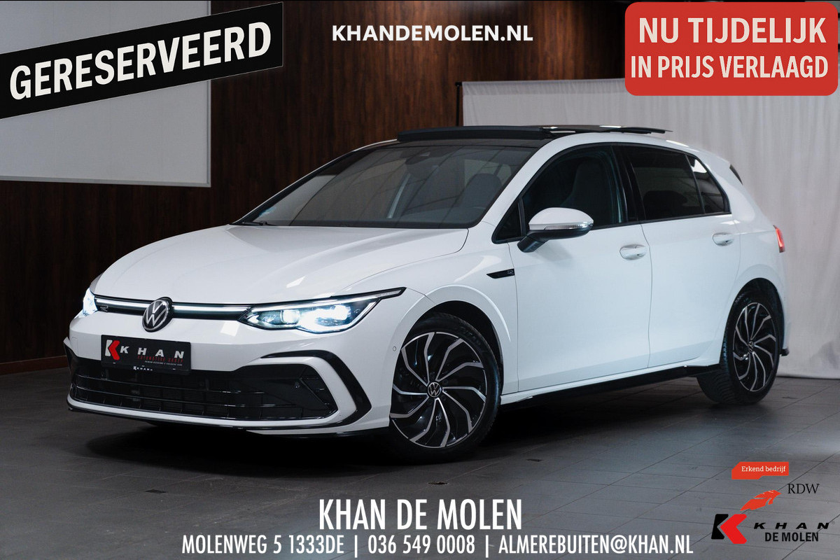 Volkswagen Golf 1.5 eTSI 3x R-Line Pano|IQ|ACC|AppleCarplay|Trekhaak
