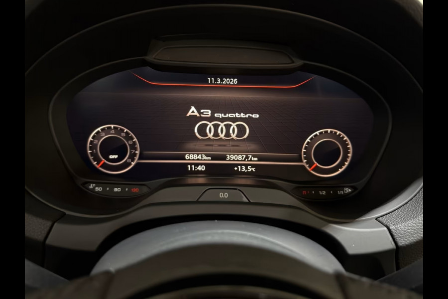 Audi A3 Cabriolet 40 TFSI CoD S-LINE Quattro ** MATRIX, LEDER, VIRTUAL, NEKVERW, 19-inch LMV ** UNFALLFREI - SUPER UITV ** ** INFORMEER OOK NAAR ONZE AANTREKKELIJKE FINANCIAL-LEASE TARIEVEN **