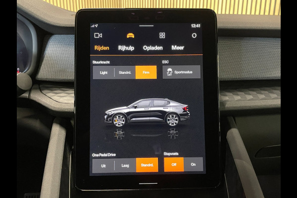 Polestar 2 Long Range Single Motor 78 kWh|XX% SOH|BLACK EDITION|MEMORY|CAMERA|STOEL-,STUURVERW.|ACC|INCL.BTW|1e EIG|NL-AUTO|NAP|