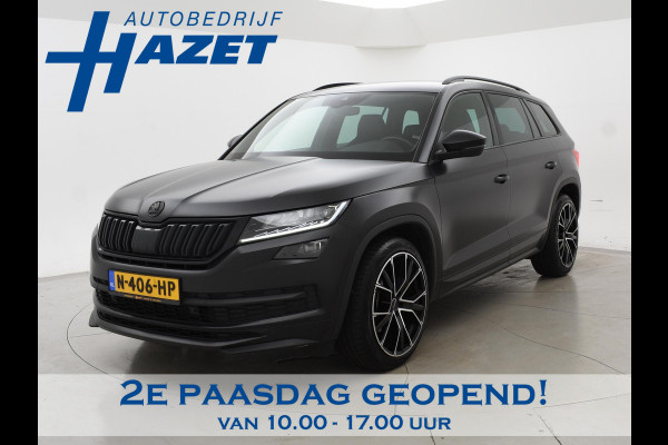 Škoda Kodiaq 1.5 TSI 150 PK DSG AUT. 7-PERS SPORTLINE *MAT ZWART* + ADAPTIVE CRUISE | VIRTUAL COCKPIT | CAMERA | 20 INCH