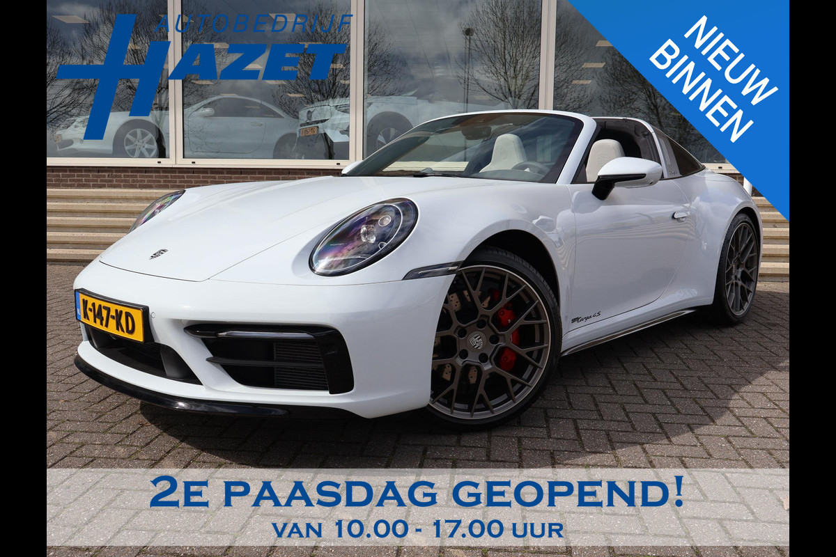 Porsche 911 Targa 4S 3.0 450 PK 992 ORIGINEEL NEDERLANDS | SPORTUITLAAT | 17.981 KM | 360 CAMERA | 20 INCH LMV