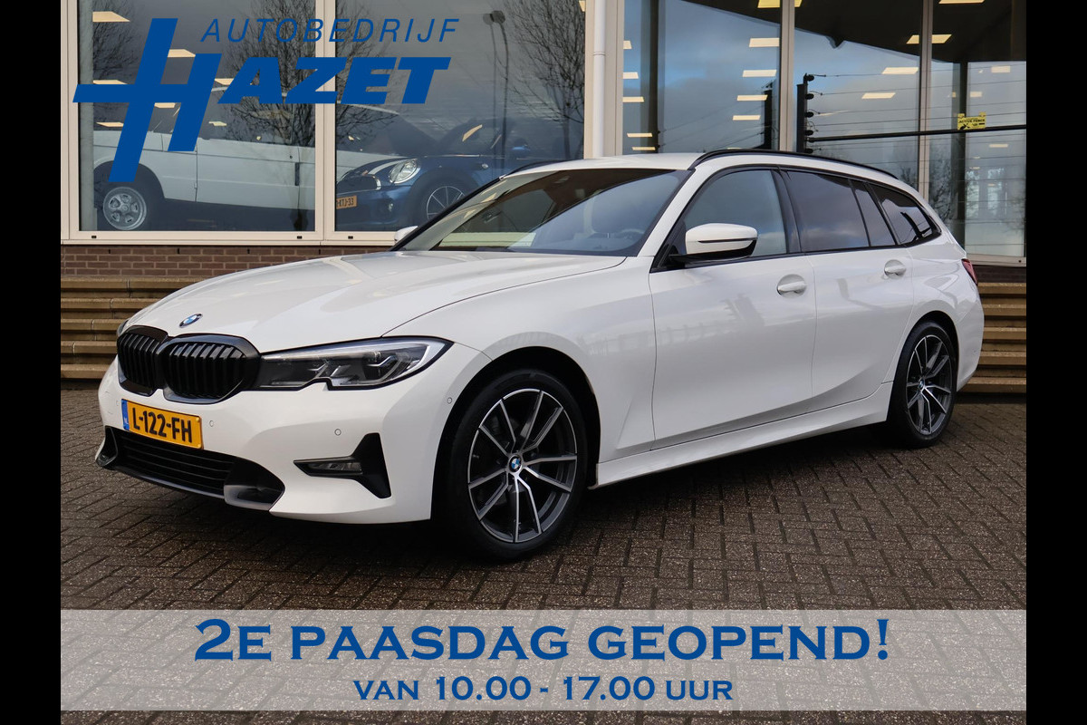BMW 3 Serie Touring 320d HIGH EXECUTIVE SPORTLINE 190 PK AUT. *ALPINWEISS* + ELEK. TREKHAAK | LASER LED | 18 INCH | STOEL/STUURWIELVERW.