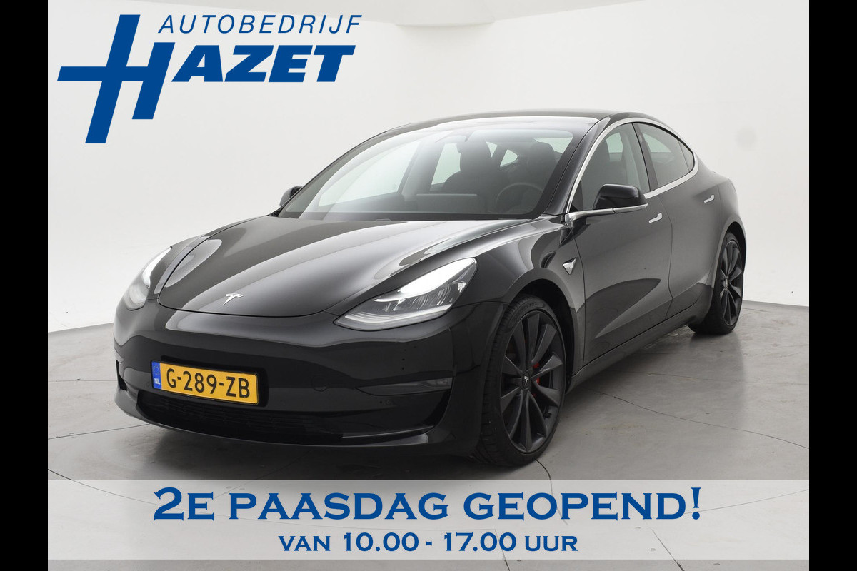 Tesla Model 3 PERFORMANCE 462 PK AWD 75 KWH ORIG. NL + 20 INCH | AUTOPILOT | PANORAMA | LEDER