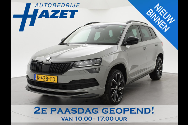 Škoda Karoq 1.5 TSI ACT 150 PK DSG SPORTLINE + CANTON AUDIO | STEEL GREY | CAMERA | 19 INCH | VIRTUAL | SFEER